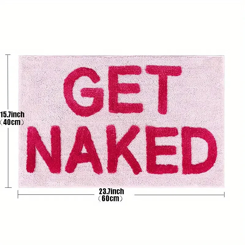 BlushNaked Tufted Design Rug – Pink "Get Naked" Bath & Living Rug Stornfield