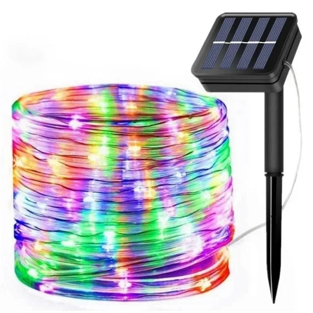 Stornfield | Solar LED String Lights - Waterproof Lights for Christmas, Garden, Lawn, Trees, Fence, and Path Decoration
