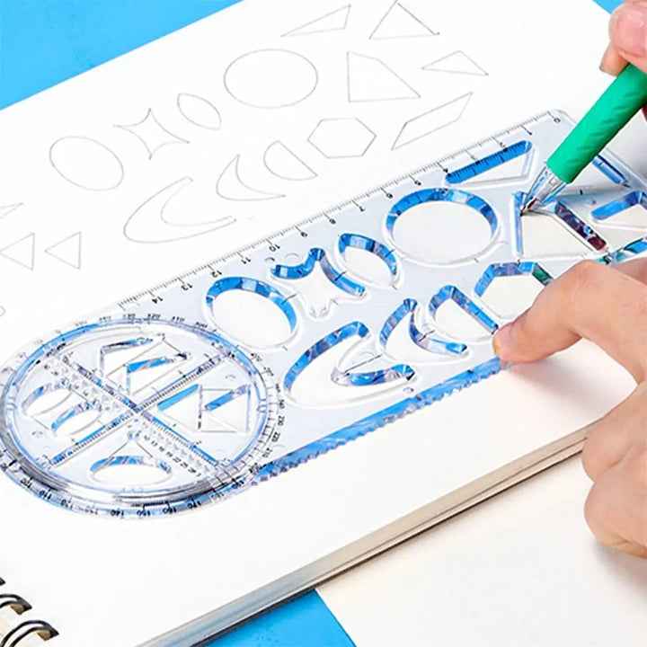Math Genius Multi-Angle Drawing Precision Ruler | Stornfield