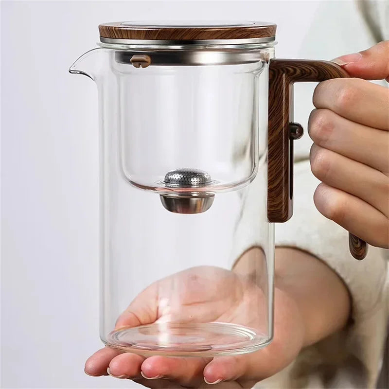 Auréa Glass Teapot – Luxury Infuser with Wooden Handle | Stornfield