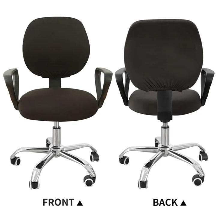 Stornfield | 2-Piece Split Pink Office Chair Covers