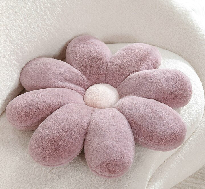 Fluffy Daisy Cushion - Pastel | Stornfield