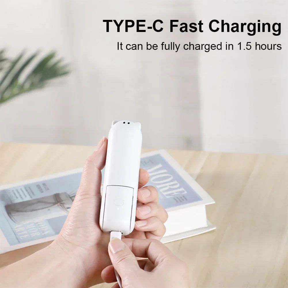Portable Mini Handheld USB Fan – Rechargeable Folding Pocket Fan with Battery, Cooling Hand Fan and Power Bank Function | Stornfield