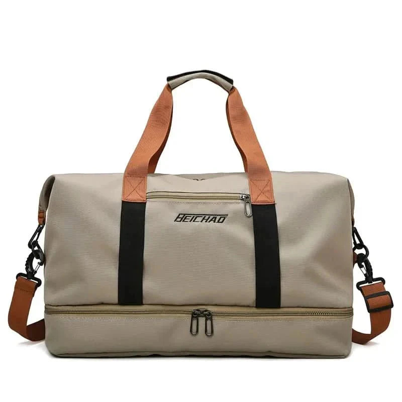 Stornfield | Portable fitness bag with shoe compartment and wet dry separator bag for active travelling