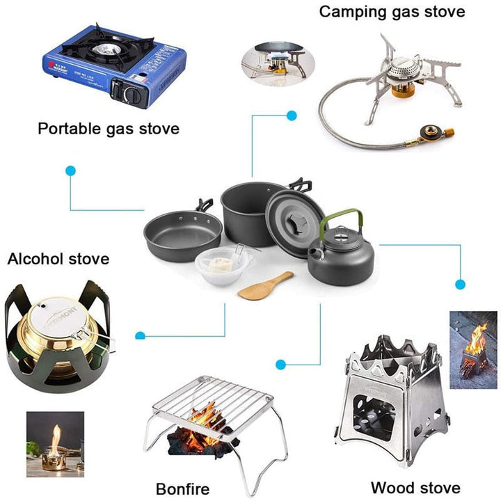 Camping Travel Cookware Kit | Stornfield