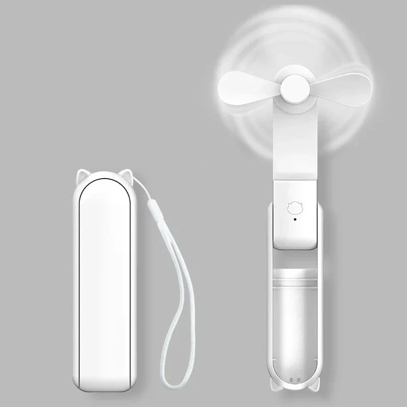 Foldable Mini-Hand Fan with Powerbank and Wristband – FrisMee 2-in-1 | Stornfield