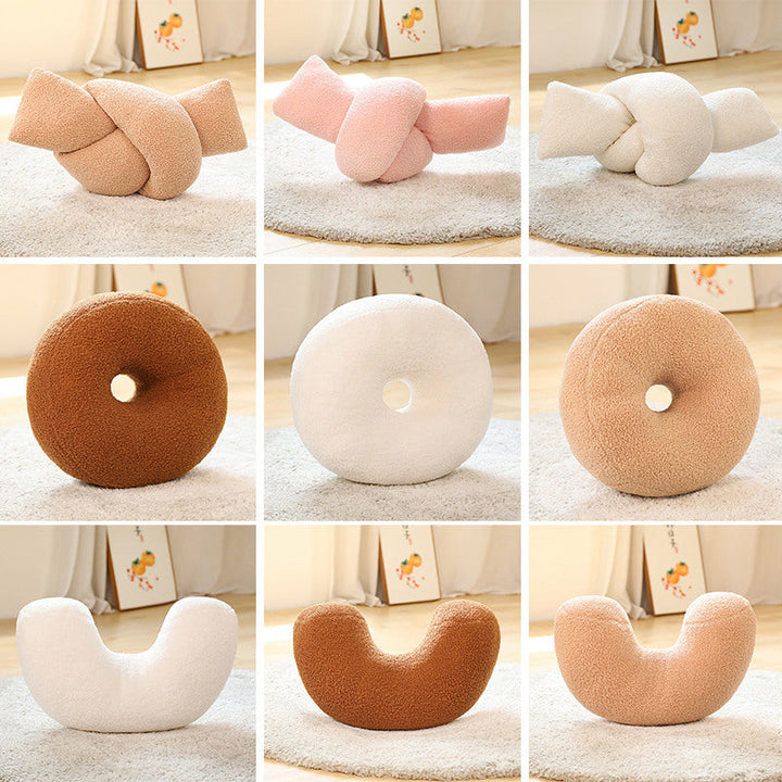 Plush Cushions - Donut, Globe, Arch, and Knot | Stornfield