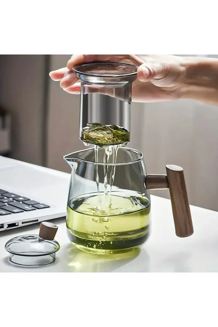 Stornfield | Wood Handle Glass Teapot