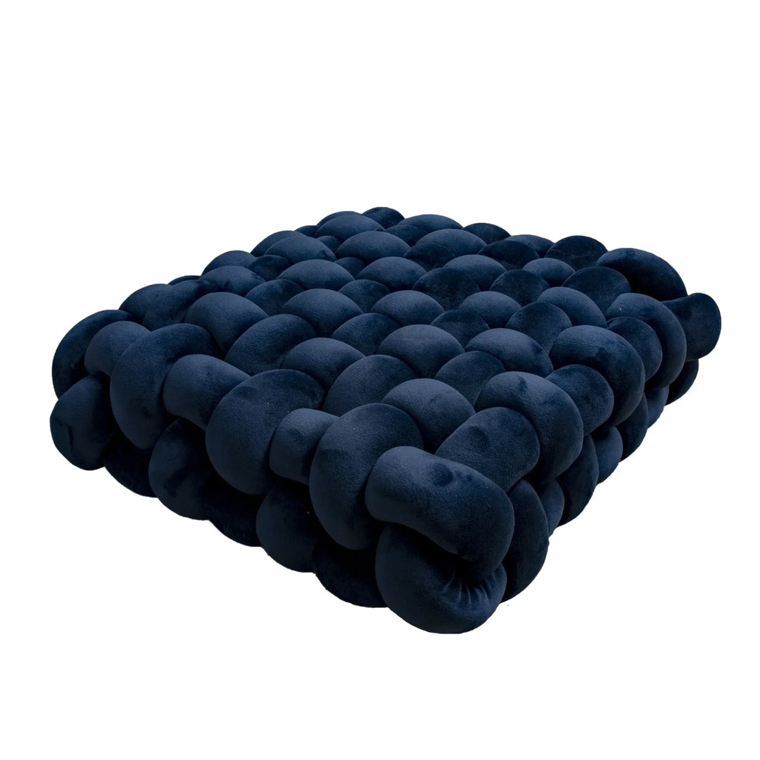 Thick woven knot cushion | Stornfield