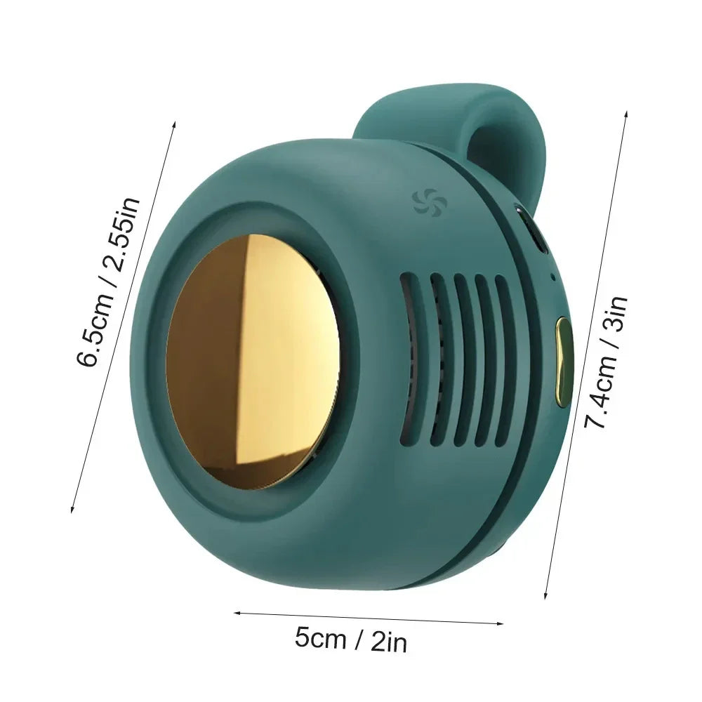 Portable Mini Handheld Bladeless Fan – Rechargeable Clip-On Waist or Desktop Fan for Outdoor Ventilation | Stornfield