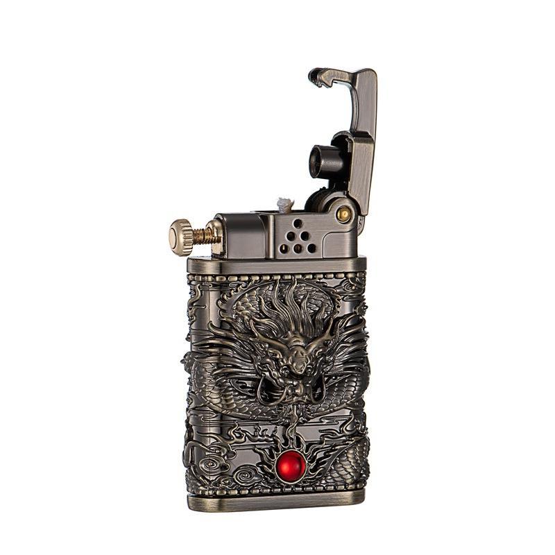 Dragon Wings Brass Kerosene Lighter | Stornfield