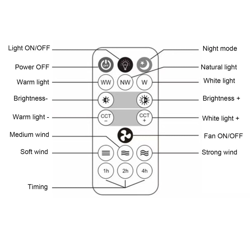 Remote Control Ceiling Fan Lamp | Stornfield