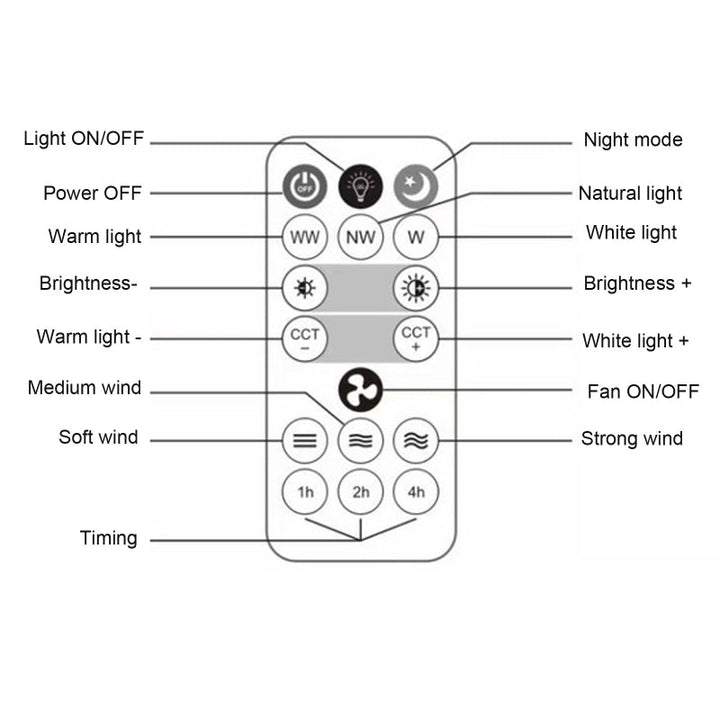 Remote Control Ceiling Fan Lamp | Stornfield