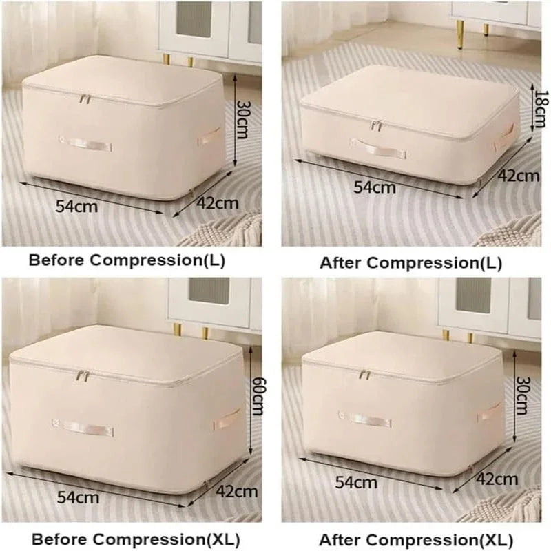 Storage bag for bedding with 40% space savings | Stornfield