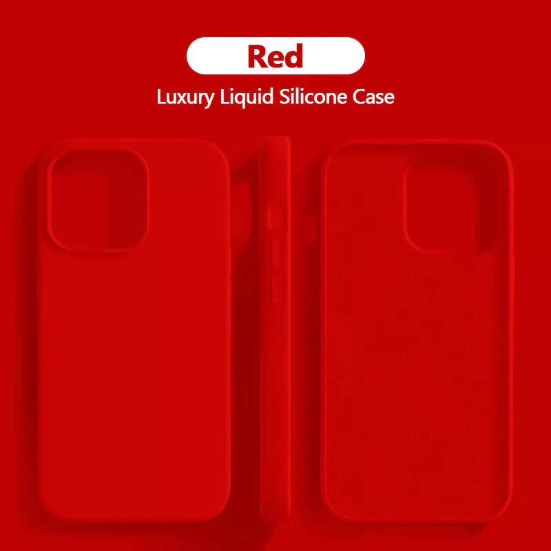 Stornfield | Shockproof Liquid Silicone Case for iPhone 15 14 13