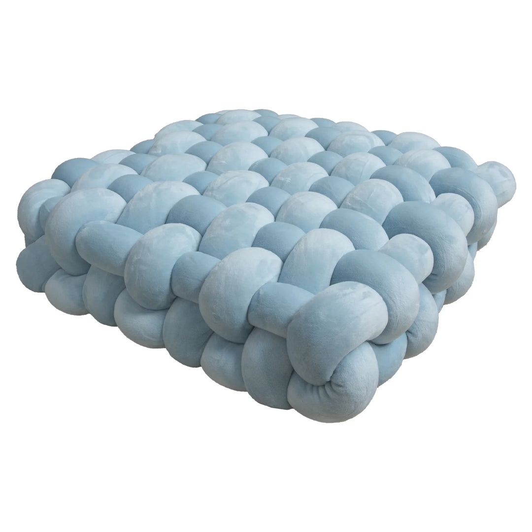 Thick woven knot cushion | Stornfield