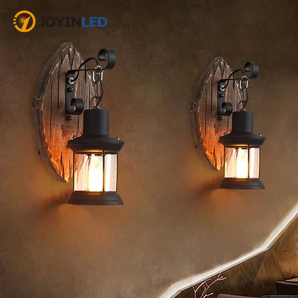 Stornfield | Retro Lantern Industrial Wall Lamp
