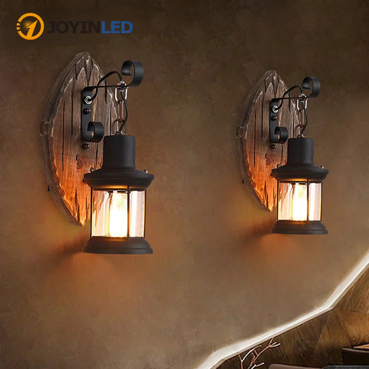Stornfield | Retro Lantern Industrial Wall Lamp