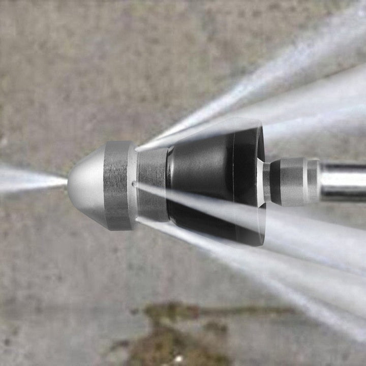 Stornfield | High-Pressure Drain Jetting Nozzle – Stainless Steel Sewer Cleaning Sprayer for Fast Pipe Unblocking