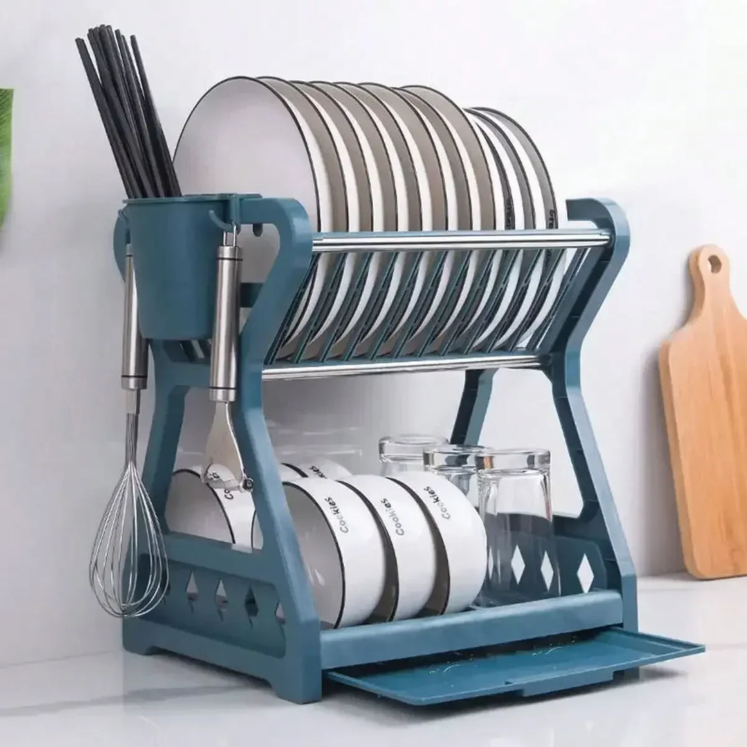 Foldable dish organizer – Practical draining rack for dishes, space-saving and easy to clean, perfect for modern kitchens and small spaces | Stornfield