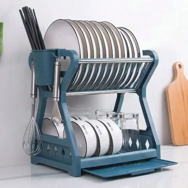 Foldable dish organizer – Practical draining rack for dishes, space-saving and easy to clean, perfect for modern kitchens and small spaces | Stornfield