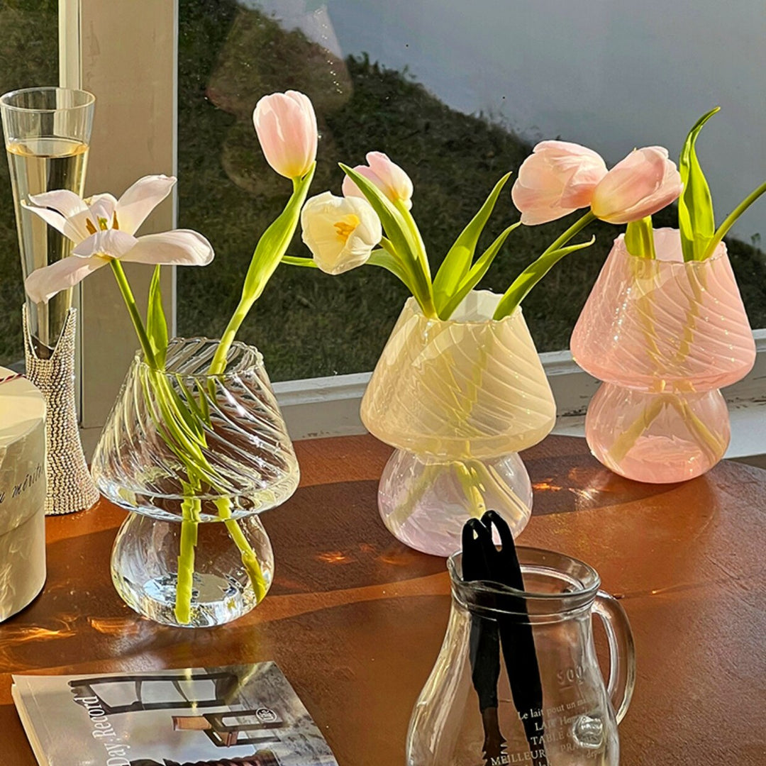 Nordic Ribbed Glass Vase | Stornfield