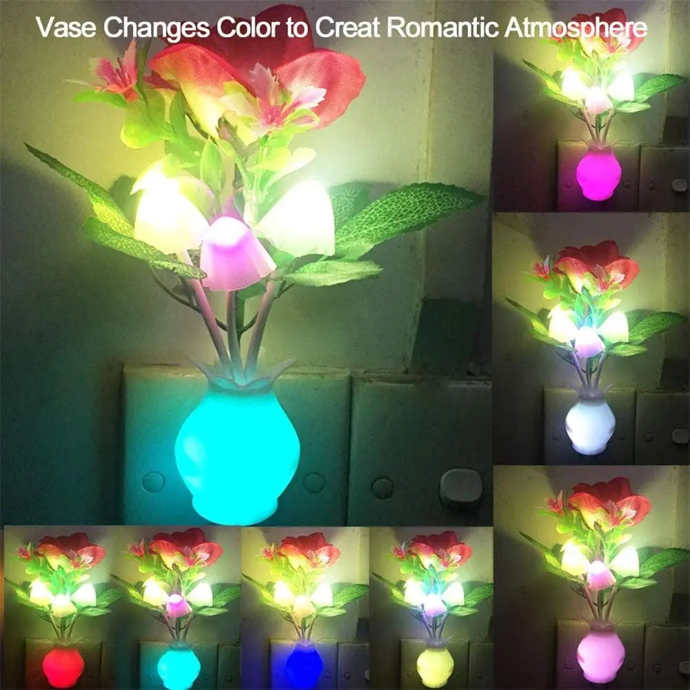 Mini Flower Vase Smart Light Sensor Night Lamp | Stornfield