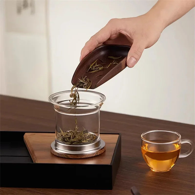 Auréa Glass Teapot – Luxury Infuser with Wooden Handle | Stornfield