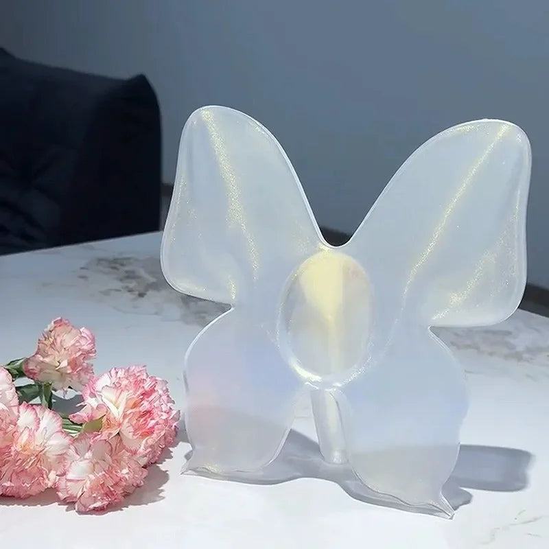 Artistic Butterfly Clear Flower Vase | Stornfield