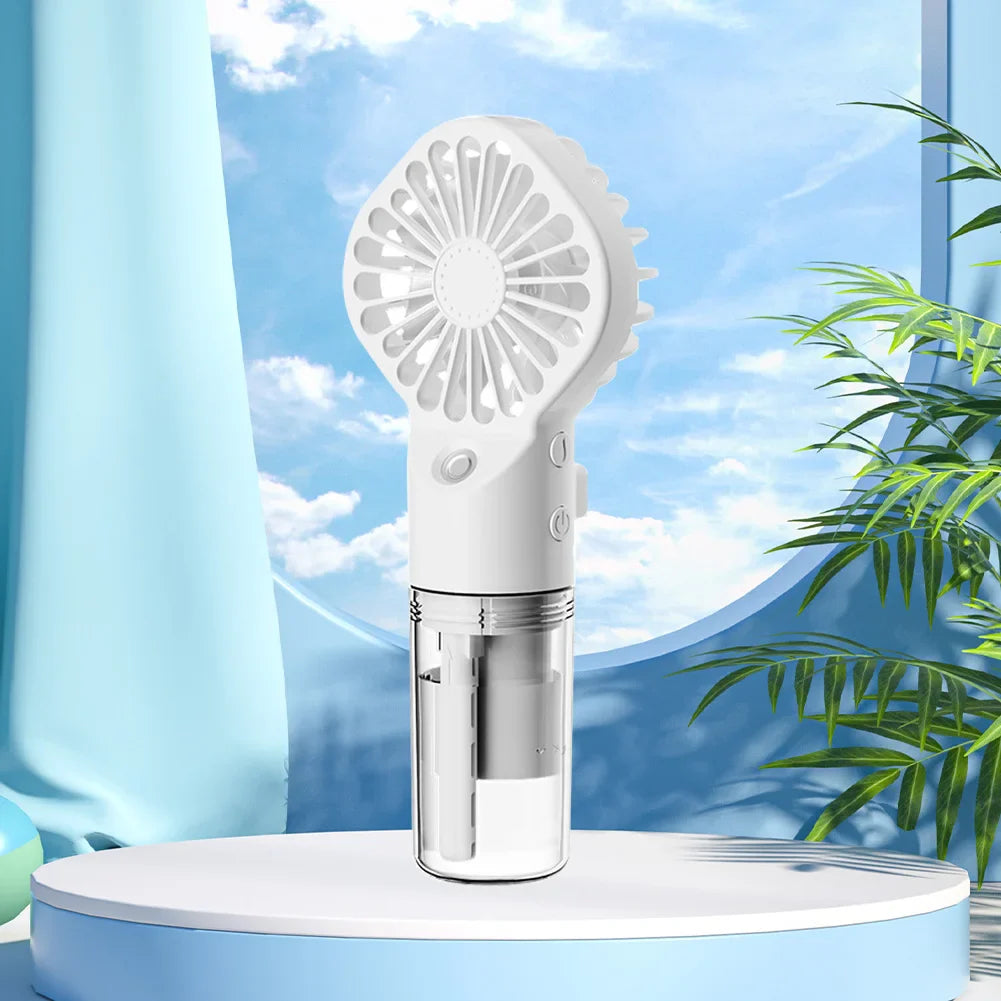 Handheld Mini Air Conditioner USB Rechargeable Portable Humidifier Mist Cooler Cooling Spray Humidifier Fan for Home/Office/Dorm | Stornfield
