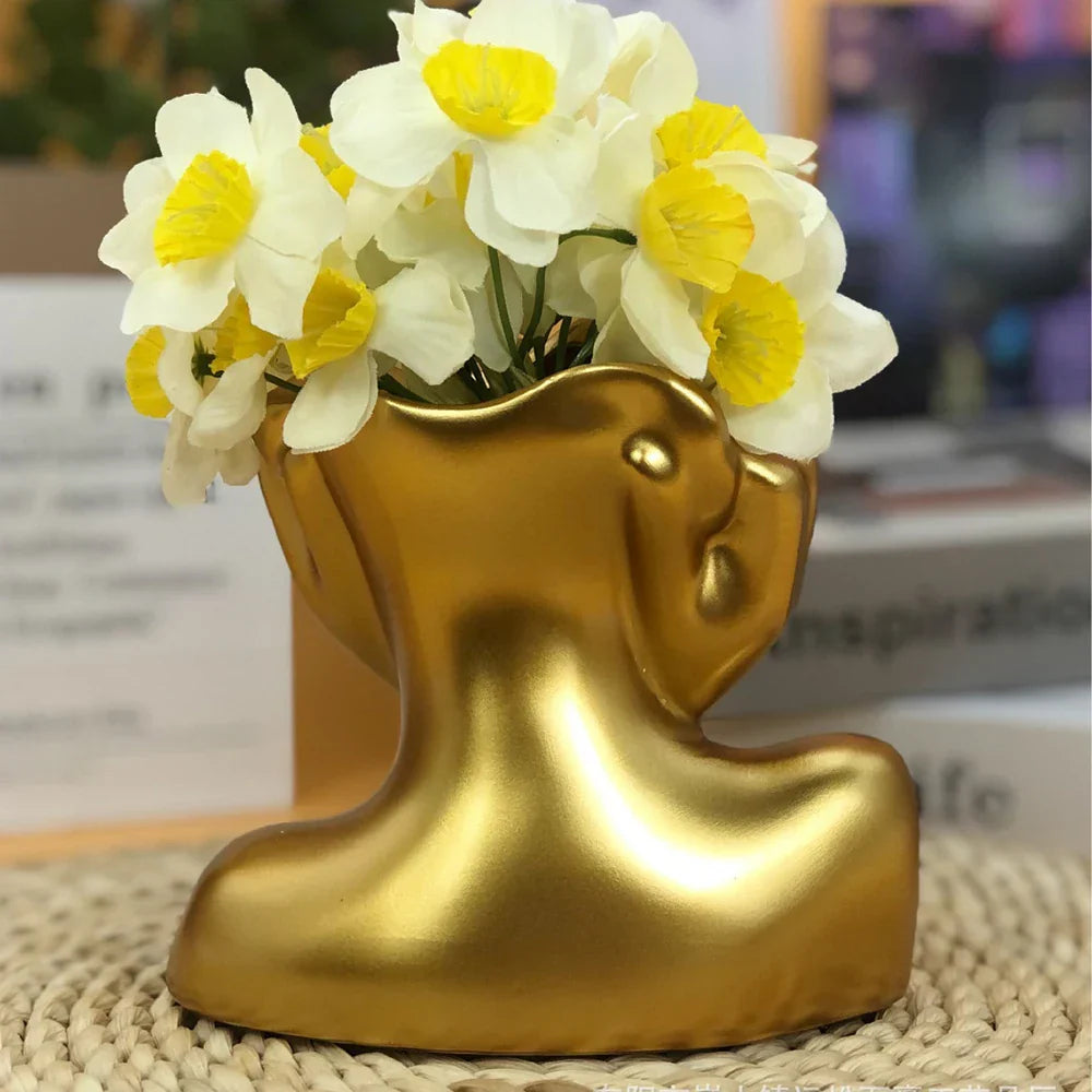 Cheerful Lucky Flower Pot Sculpture | Stornfield