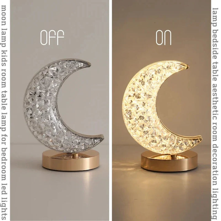 Half Moon Crystal Lamp | Stornfield