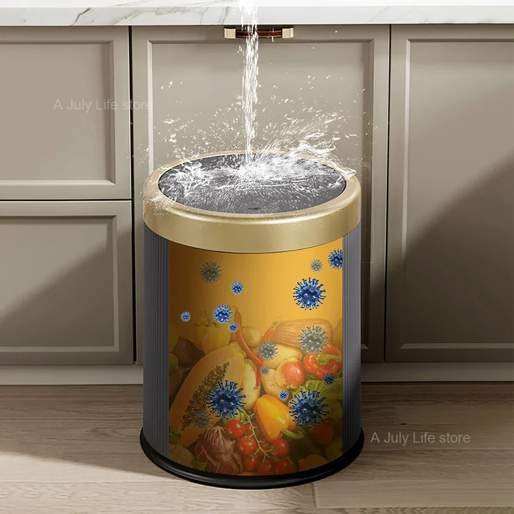 Modern rectangular waste bin | With lid & removable inner bin | For kitchen, bathroom & office Stornfield