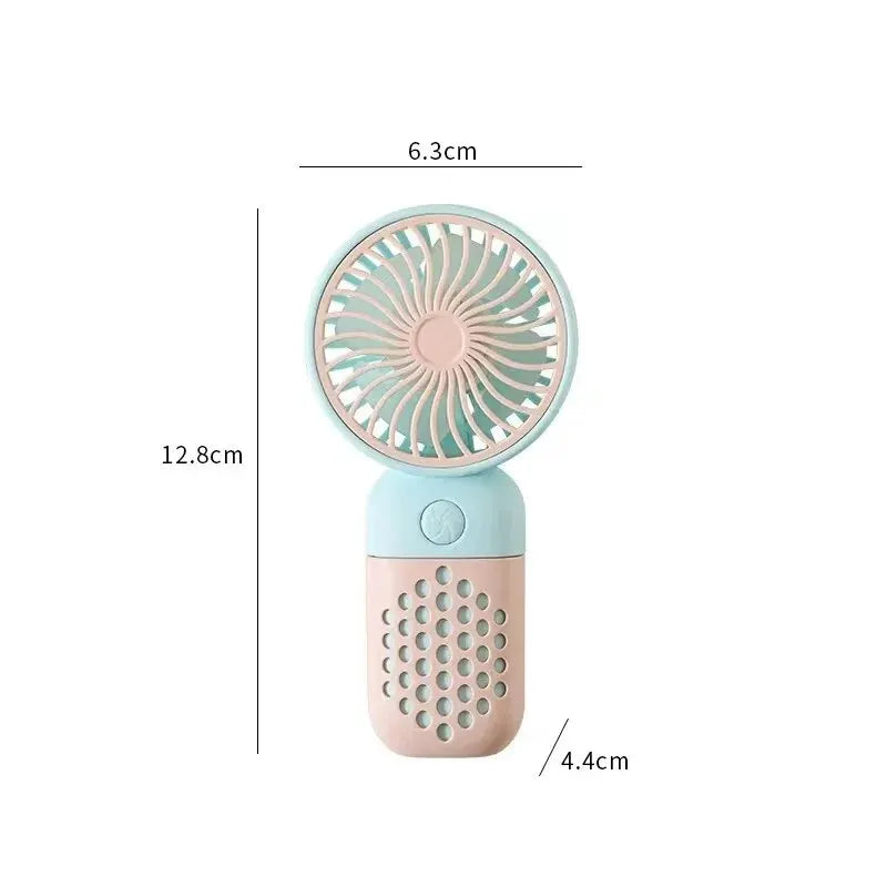2024 New Cartoon Handheld Charging Fan - Cute and Portable Mini USB Pocket Fan for Students | Stornfield