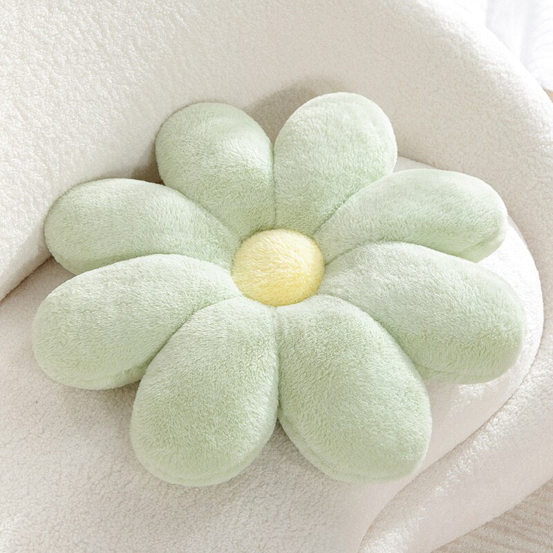 Fluffy Daisy Cushion - Pastel | Stornfield