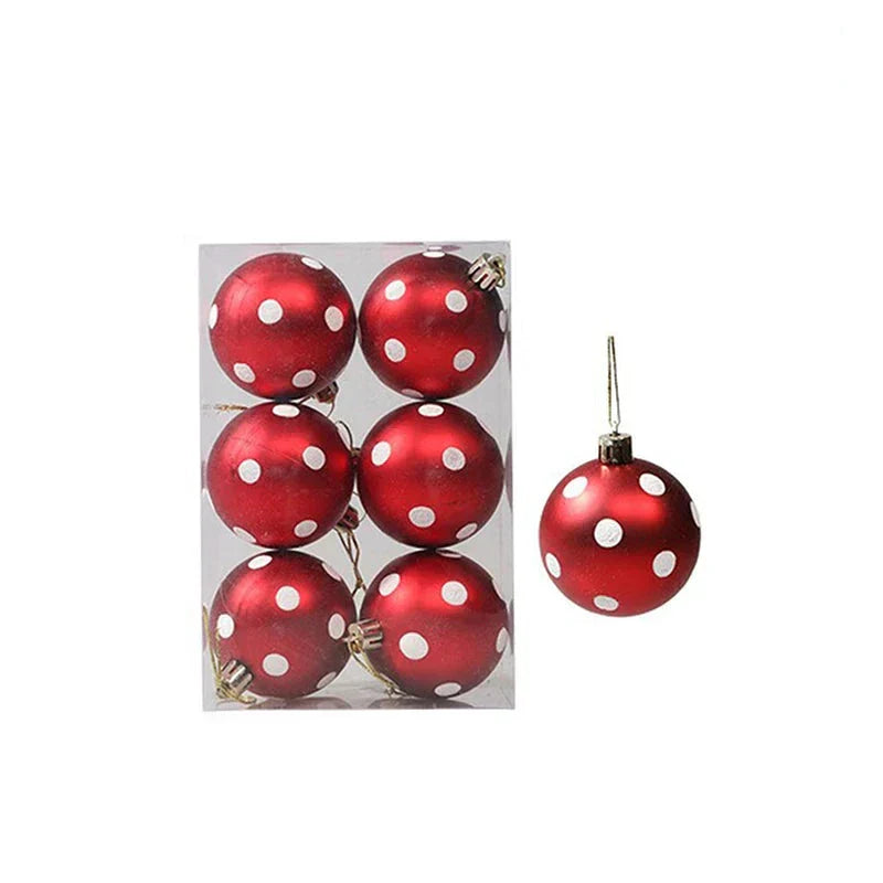 Elegant Snowflake Christmas Baubles Set – High-quality Christmas ornaments in red, white and gold, perfect for festive tree decoration at Christmas | Stornfield