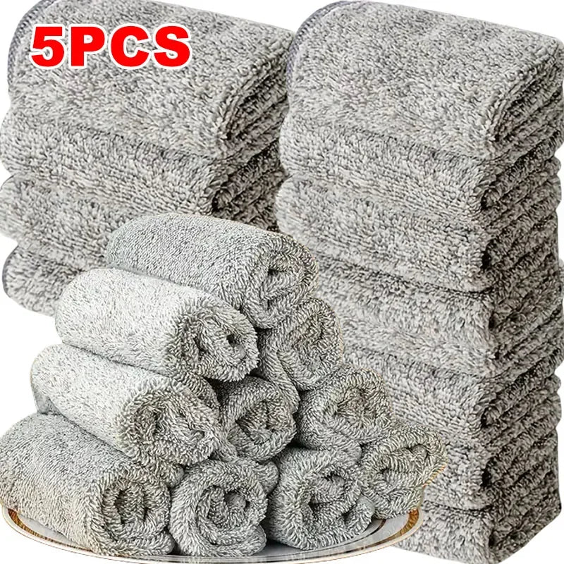 CleanPro 5 Piece Microfiber Cleaning Cloth Set Stornfield