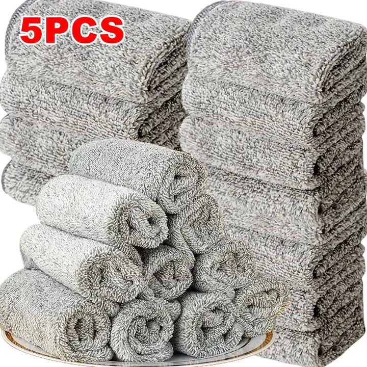CleanPro 5 Piece Microfiber Cleaning Cloth Set Stornfield