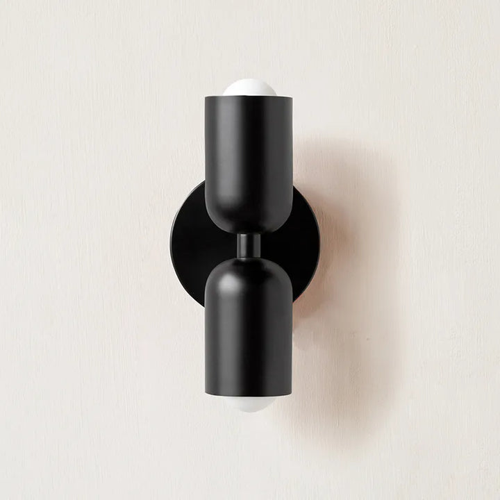 Stornfield | Double Head Wall Light Black Base
