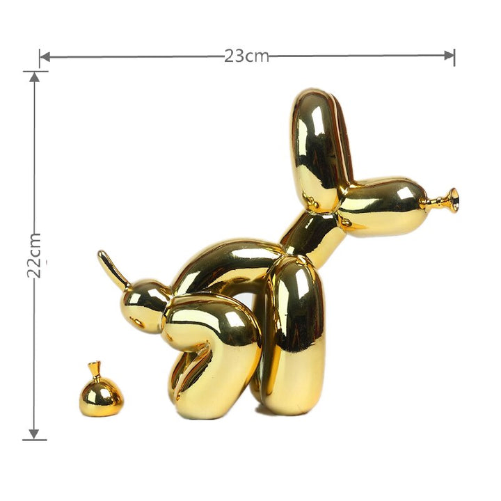 Stornfield | Balloon Dog Sculpture, Balloon Art Statue, Miniature Collectible Figurine, Home Decor, Resin Figurine, Desk Accessories, Room Decor