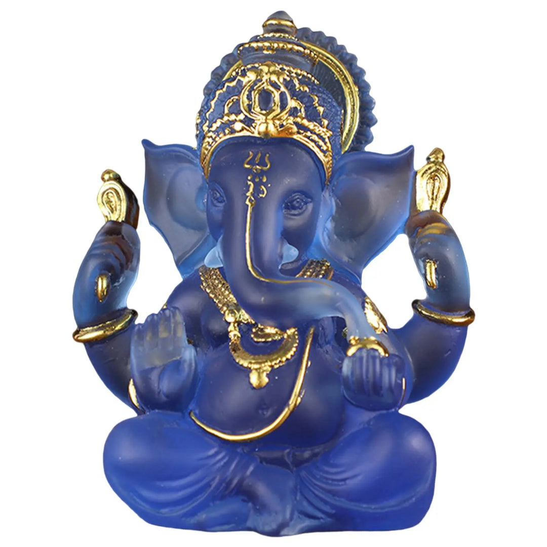 Stornfield | Rare Colored Semi-Transparent Ganesh Statues for Luck in Your Home