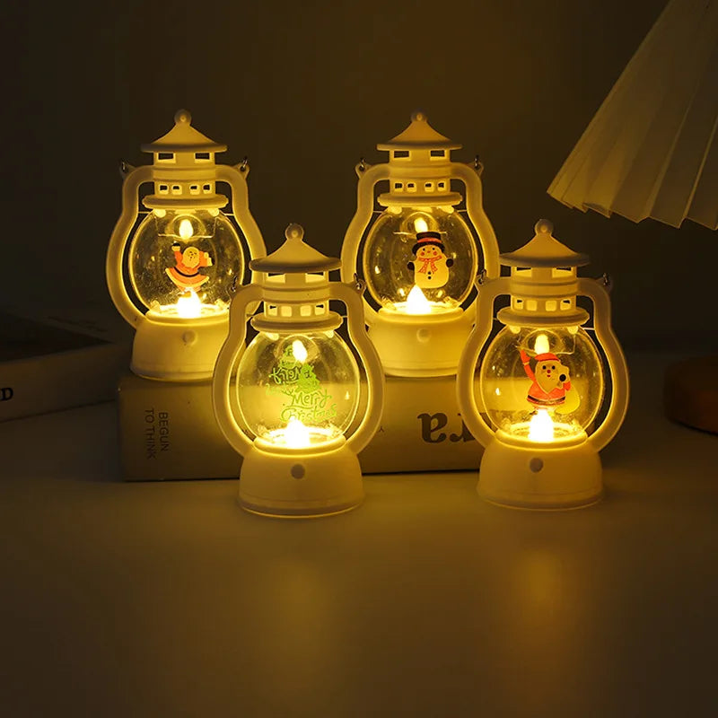 Mini Christmas lamp with LED lighting - Portable decorative lantern for festive decoration, winter & Christmas season | Stornfield