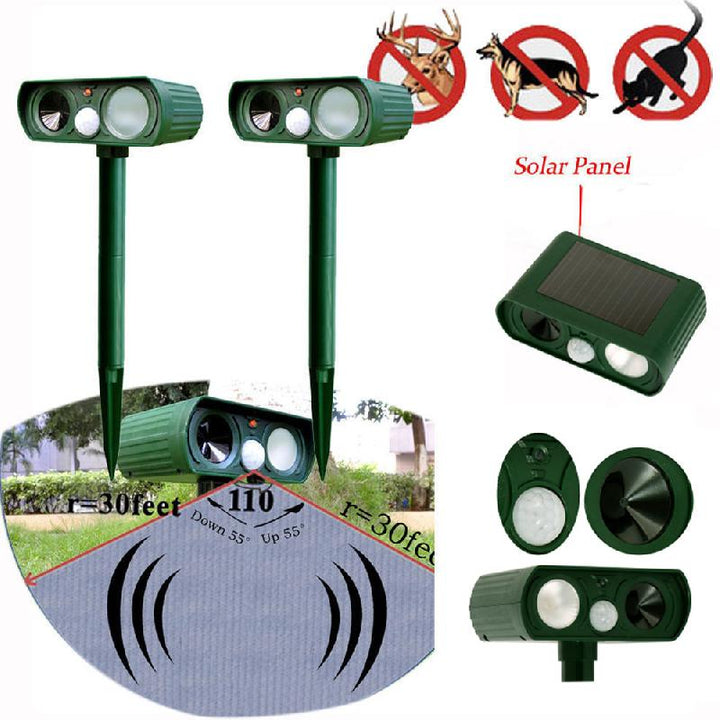 Solar Powered Ultrasonic Animal Repeller | Stornfield