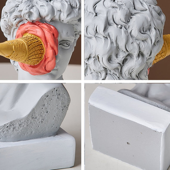 Stornfield | David Figurine with Ice Cream Home Decor Sculpture