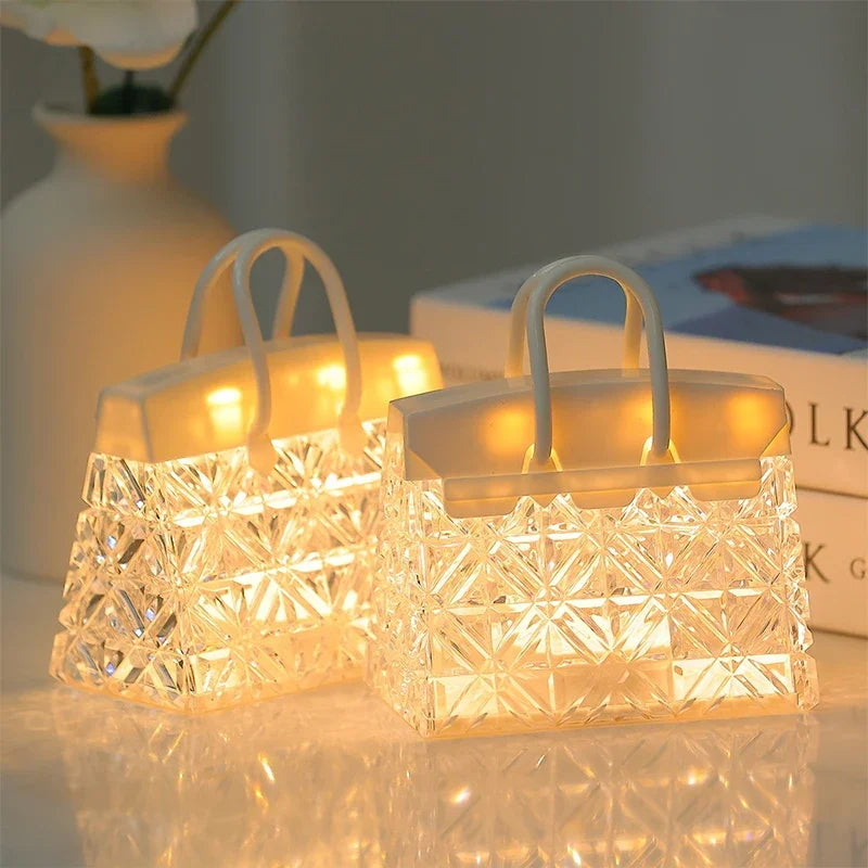 Stornfield | CrystalBag | Creative Handbag-Shaped Acrylic Night Light