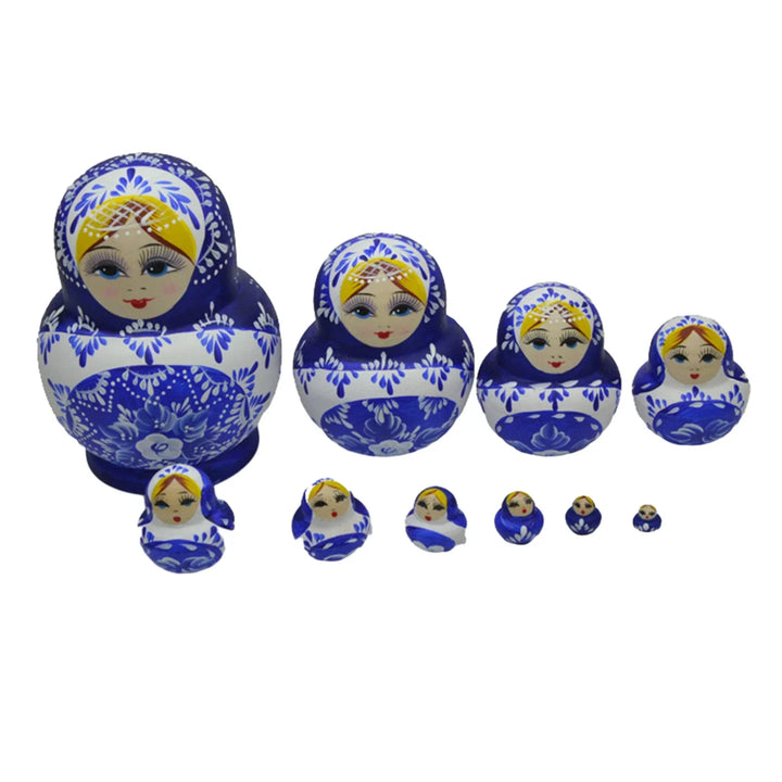 Stornfield | 10pcs/set Wooden Matryoshka Russian Dolls