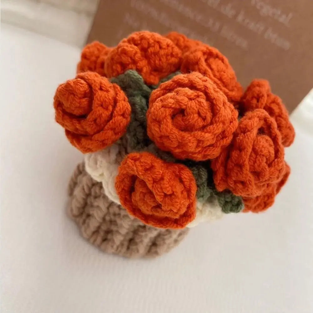 Handcrafted ConvertiStornfielde Yarn Rose Bouquet | Stornfield