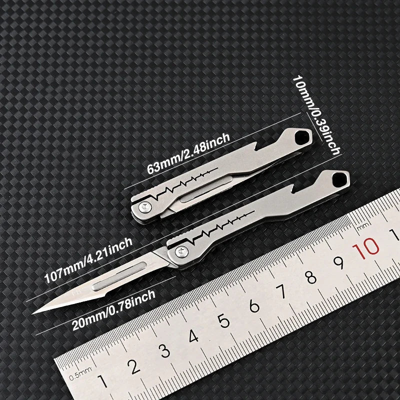 Titanium All-Purpose Foldable Sharp Cutter Knife | Stornfield