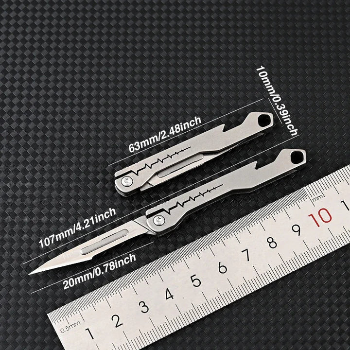 Titanium All-Purpose Foldable Sharp Cutter Knife | Stornfield