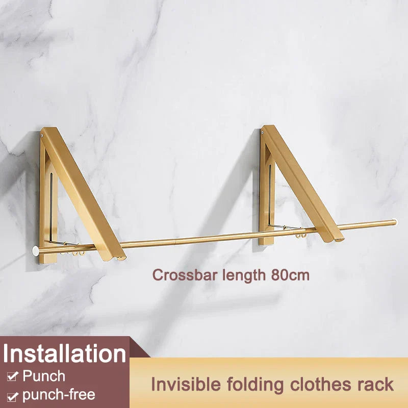 Space Saver FoldaStonrfielde Wall Clothes Aluminum Rack | Stonrfield